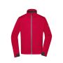 Men's Sports Softshell Jacket light-red/black 3XL