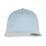Classic 5 Panel Snapback - Light Blue/White - One Size Classic 5 Panel Snapback - Light Blue/White - One Size