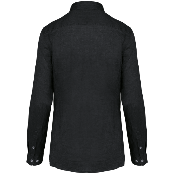 Linnen damesblouse Black XXL Linnen damesblouse Black XXL