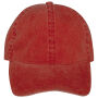Ecologische en verwassen pet uniseks Washed Paprika One Size