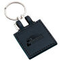 Sleutelhanger P02628, Kunstleder, Zwart