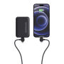 Urban Vitamin Stockton 65W gerecycled TPE/PET magn. kabel, zwart