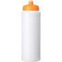 Baseline® Plus grip 750 ml sportfles met sportdeksel - Wit/Oranje Baseline® Plus grip 750 ml sportfles met sportdeksel - Wit/Oranje