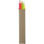Houten markeerstift potlood set Kaden bruin