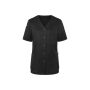 KS 63 Short-Sleeve Ladies' Tunic Essential, from Sustainable Material , 65% GRS Certified Recycled Polyester / 35% Conventional Cotton - black - 34