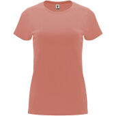 Capri damesshirt met korte mouwen - Clay Orange - L