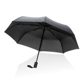 21" Impact AWARE™ RPET 190T auto open/dicht paraplu, zwart