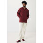 IQONIQ Abisko gerecycled katoen hoodie met rits, bordeauxrood (M)