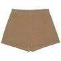Ecologische badstof damesshort cream coffee XL