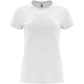 Capri damesshirt met korte mouwen - Wit - S