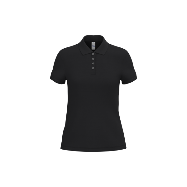 Ladies' pique polo shirt Ideal Black XXL Ladies' pique polo shirt Ideal Black XXL