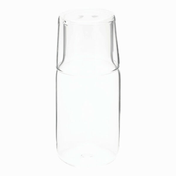 CALMY - Glazen karaf met drinkglas