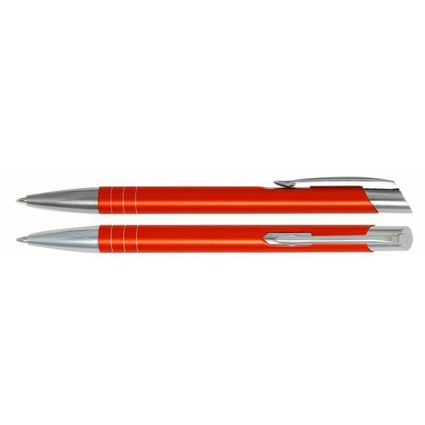 Aluminium balpen Tours Oranje - Blauwe inkt Aluminium balpen Tours Oranje - Blauwe inkt