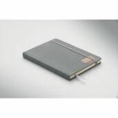 CORDI NOTE - A5 RPET corduroy notitieboek - Grijs
