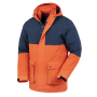 3-in-1 gerecyclede Ripstop donsjas Navy / Orange XS