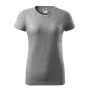 T-shirt women's Basic dark grey melange XL