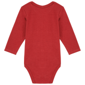 Baby body van biologisch katoen Terracotta Red 6M