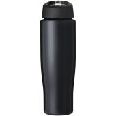H2O Active® Tempo 700 ml sportfles met fliptuitdeksel - Zwart
