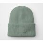 DEEP CUFFED TONAL PATCH BEANIE, DUSTY GREEN, One size, BEECHFIELD