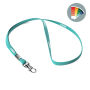 Ronde polyester lanyard met metalen klem