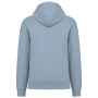 Ecologische uniseks oversized sweater met capuchon Aquamarine XXS