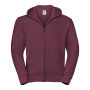 Authentic Full Zip Hooded Sweatshirt Burgundy 3XL
