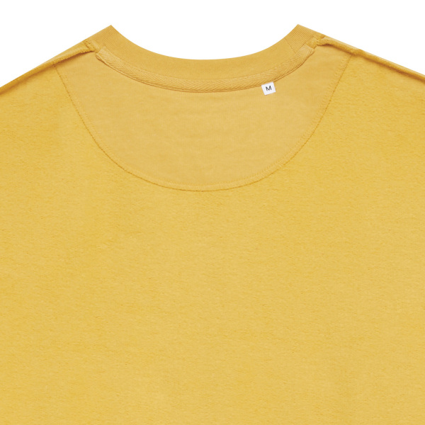 Iqoniq Zion gerecycled katoen sweater, ochre yellow