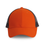 Truckerpet - 6 panelen Spicy Orange / Dark Grey One Size