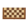 Luxe houten opvouwbaar schaakspel, bruin