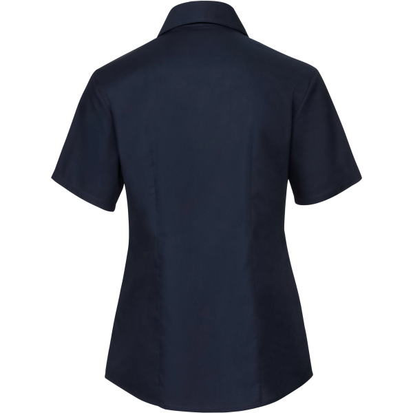 Ladies Short Sleeve Easy Care Oxford Shirt Bright Navy 3XL Ladies Short Sleeve Easy Care Oxford Shirt Bright Navy 3XL