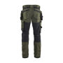 Werkbroek 2-weg stretch met gereedschapszakken