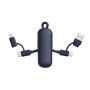 Urban Vitamin Dublin 100W 4 -in-1 keychain cable, blauw