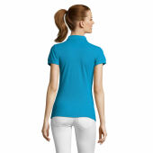 PASSION - PASSION dames polo 170g - L - Aqua