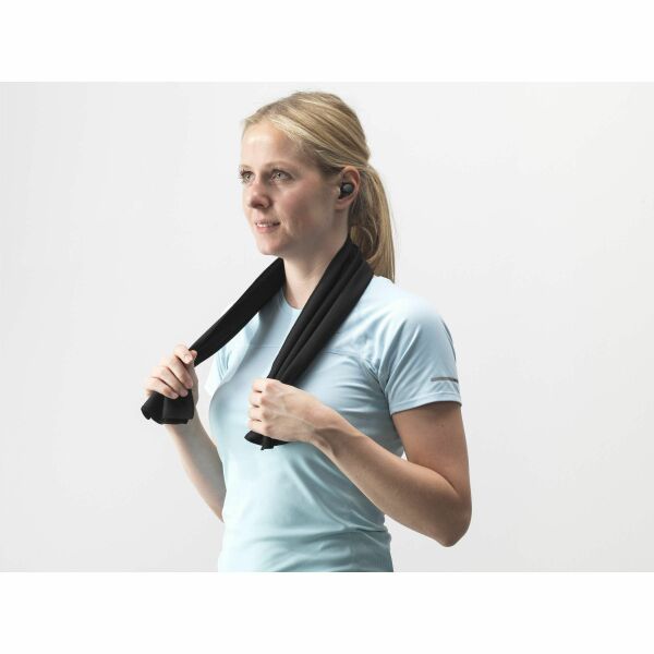 CoolDown GRS RPET Sporthandtuch - schwarz CoolDown GRS RPET Sporthandtuch - schwarz