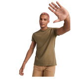 Breda biologisch katoenen herenshirt met korte mouwen - Militair groen - S