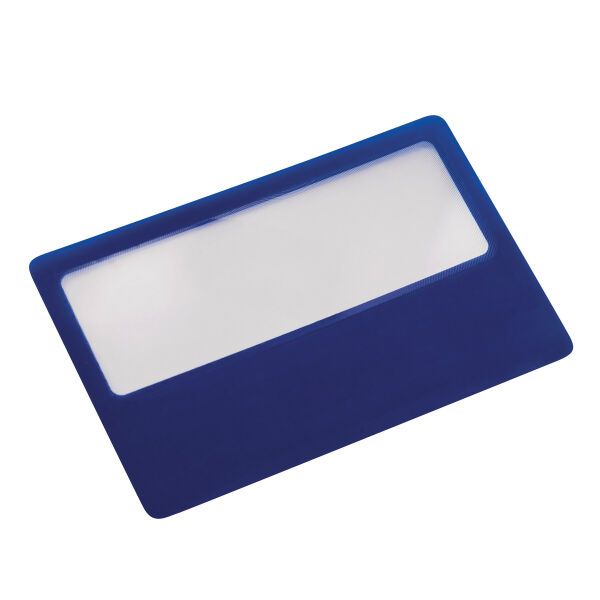 SUPPORT - Loep in handig creditcard-formaat blauw SUPPORT - Loep in handig creditcard-formaat blauw