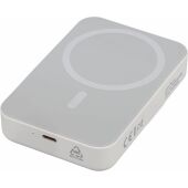 Gerecyclede draadloze oplader powerbank Meno zwart