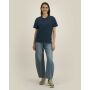 Reeser - Heavy gerecycled katoen blend T-overhemd met een modern look - French Navy (3XL)