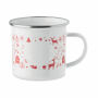 SEASOMEL - Kerst emaille mok 300ml - Wit