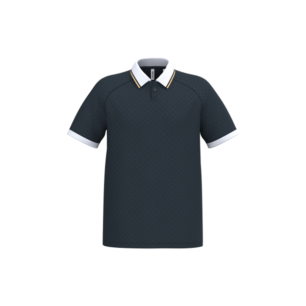 Lifestyle truitje met polokraagje uniseks Navy / White / Gold 3XL Lifestyle truitje met polokraagje uniseks Navy / White / Gold 3XL