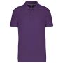 Piquépolo korte mouwen heren purple S