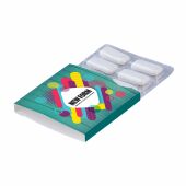 Blister met 6 kauwgomtabletten met Xylitol, Wit