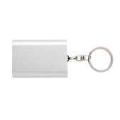 1.000 mAh sleutelhanger powerbank, zilver