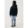 IQONIQ Yengo kids recycled katoen hoodie met steekzakken, zwart (910)