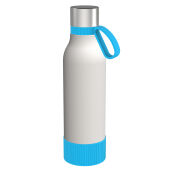 cyaan, zilver, wit