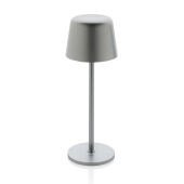 Zenic RCS gerecyclede plastic USB oplaadbare tafellamp, zilver