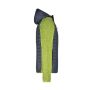 Men's Knitted Hybrid Jacket kiwi-melange/anthracite-melange 3XL