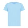 Iqoniq Koli kids recycled cotton t-shirt, sky blue (1314)