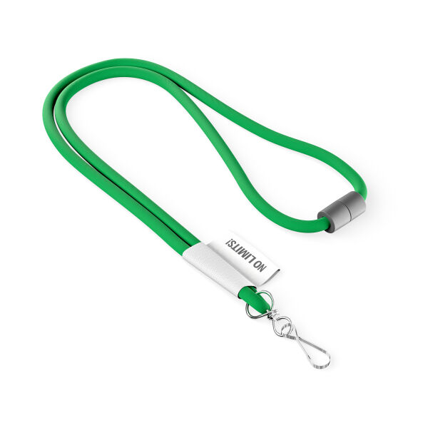 Polyester 2-kleurige koord-lanyard met full color label Polyester 2-kleurige koord-lanyard met full color label