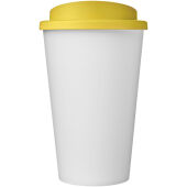 Americano® Eco 350 ml gerecyclede drinkbeker - Wit/Geel Americano® Eco 350 ml gerecyclede drinkbeker - Wit/Geel